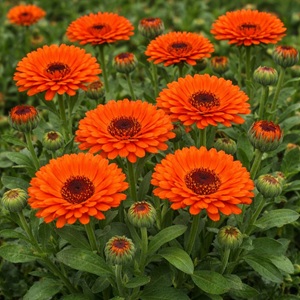 Calendula officinalis 'Pacific Flame Beauty' / Pot Marigold / Seeds